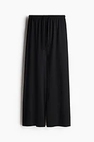 Wide-cut Pull-on Pants