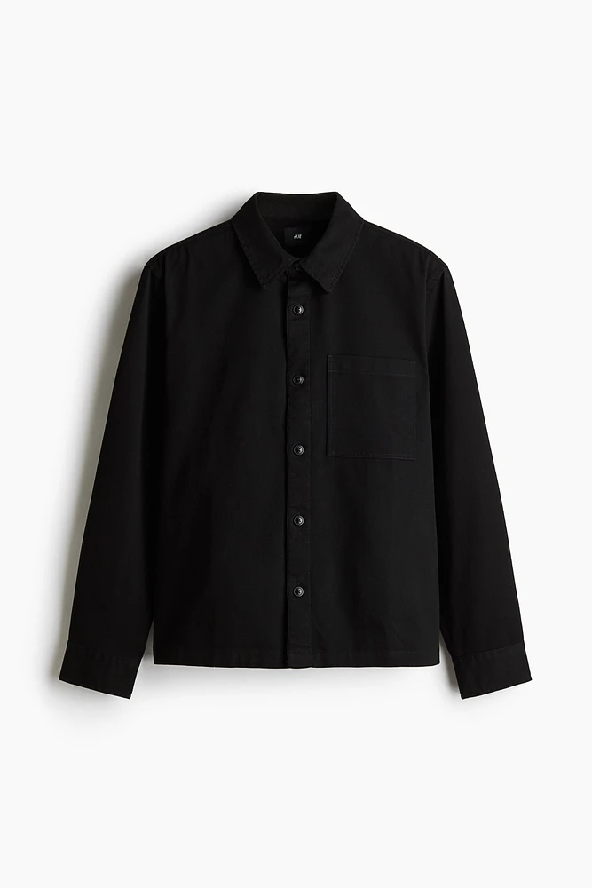 Regular-Fit Cotton Twill Overshirt