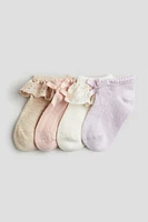 Lot de 4 paires chaussettes sans tige