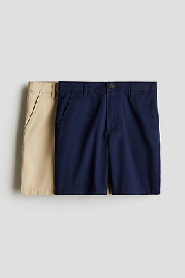 2-Pack Cotton Chino Shorts