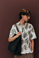 Regular-Fit Linen-Blend Resort Shirt