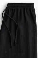 Wide-cut Pull-on Pants