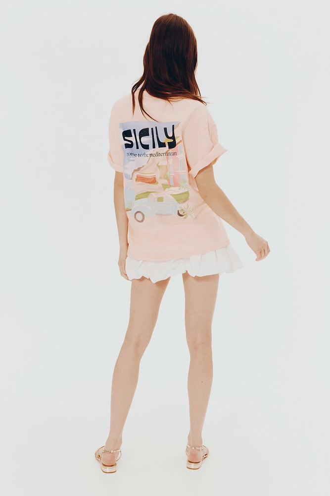 Oversized T-Shirt with Motif
