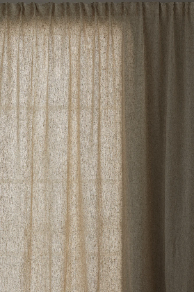 One-pack Long and Wide Lyocell-Blend Curtain Panel