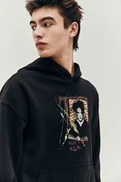 Oversized Fit Printed Hoodie