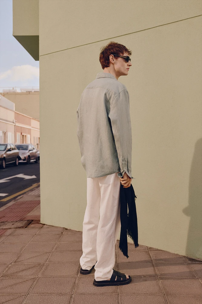 Regular-Fit Linen Shirt
