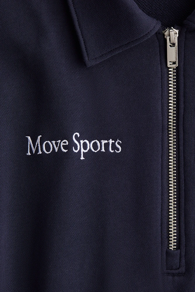 Sports Sweatshirt with Collar
