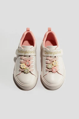 Appliquéd Canvas Sneakers