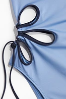 Padded-Cup Cutout Swimsuit