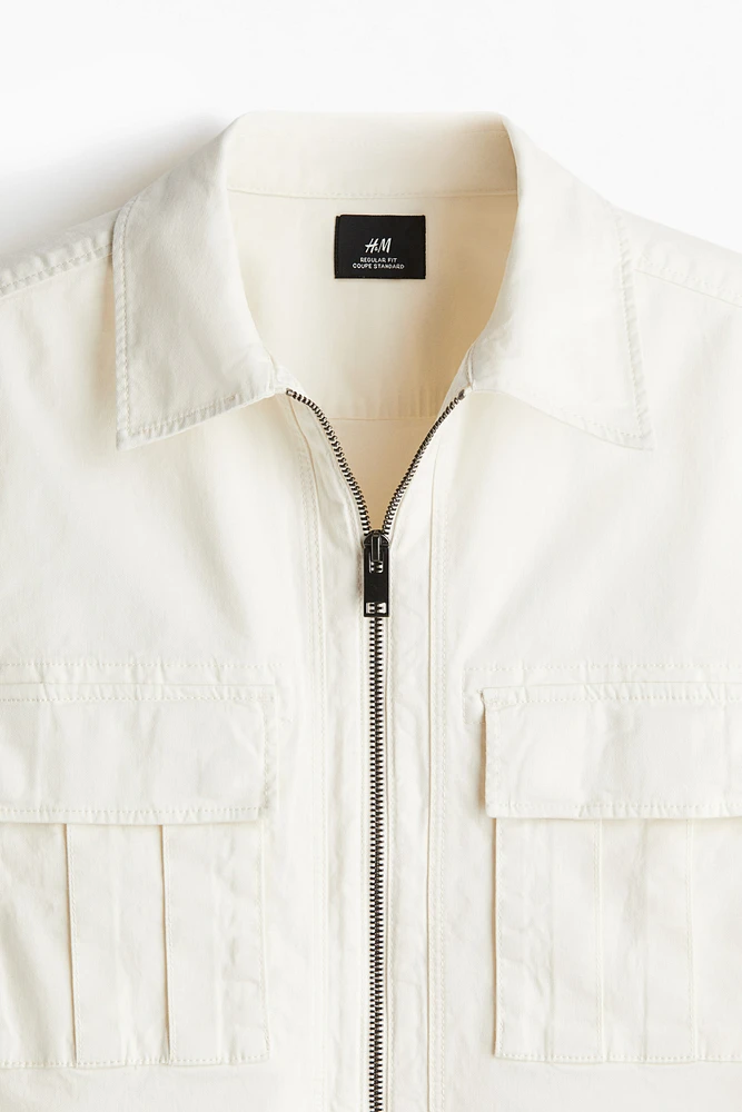 Regular-Fit Twill Overshirt