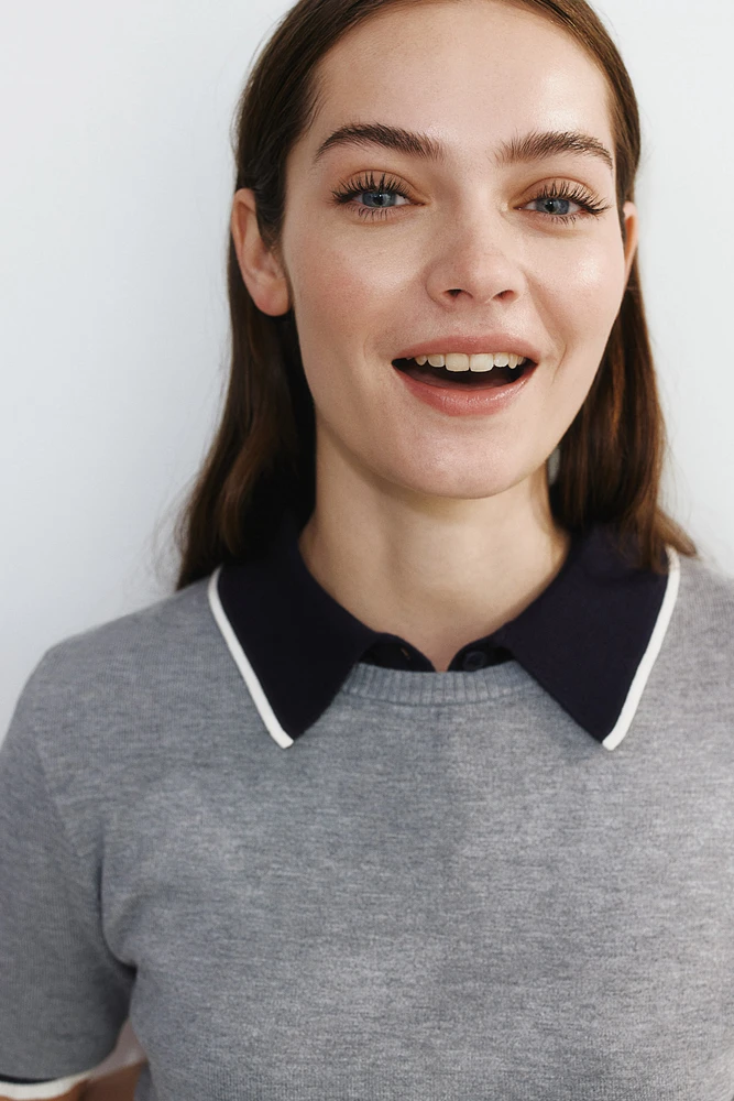 Fine-Knit T-Shirt