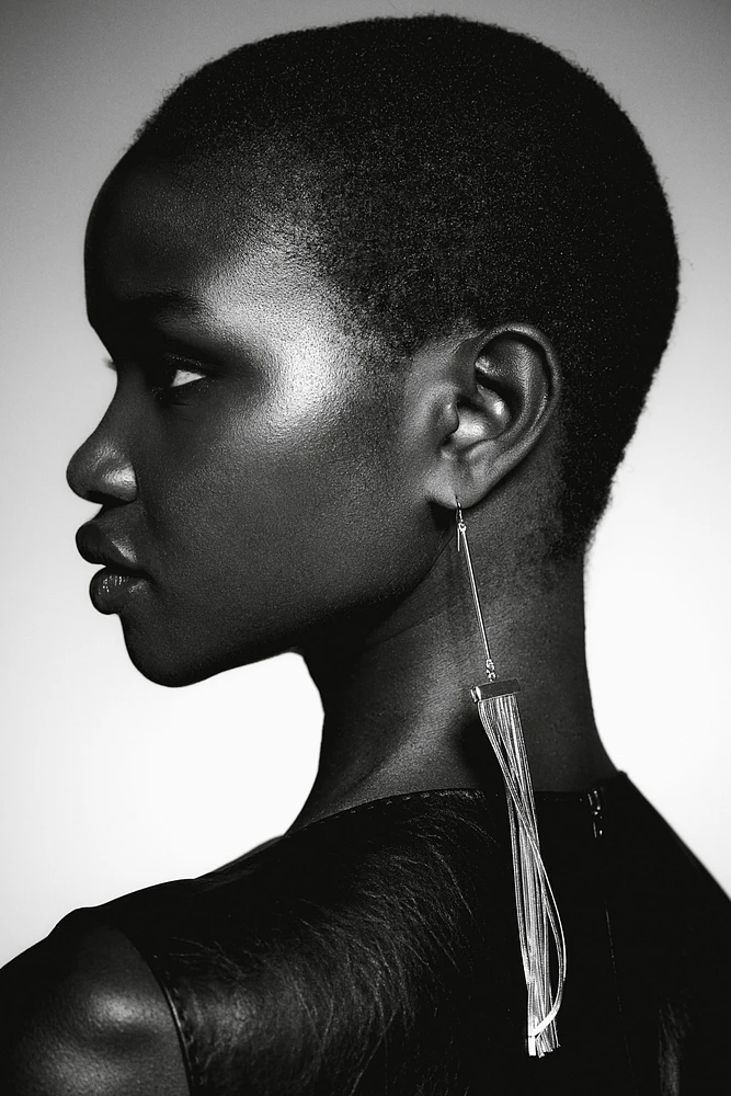 Fringe-Detail Earrings