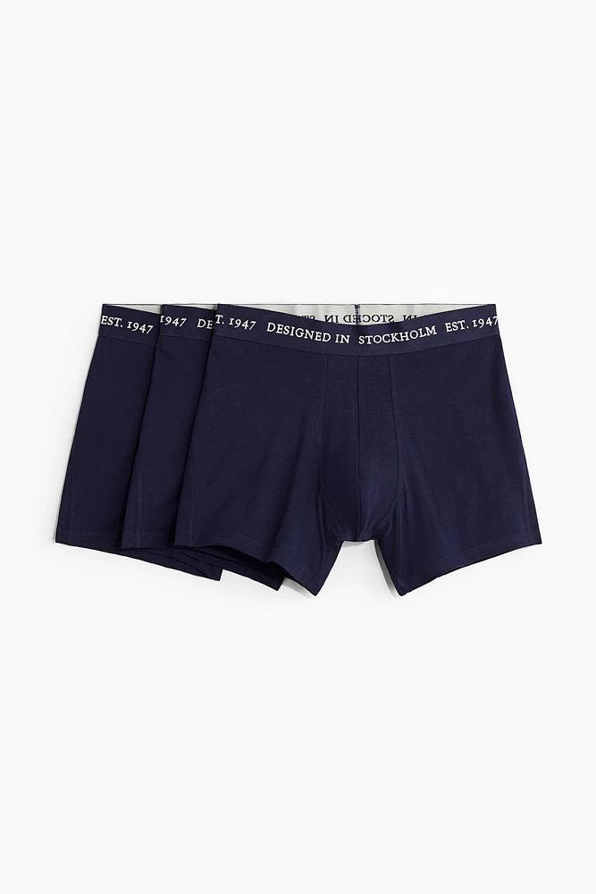 3-pack Mid-Length Boxer Briefs with Lycra®