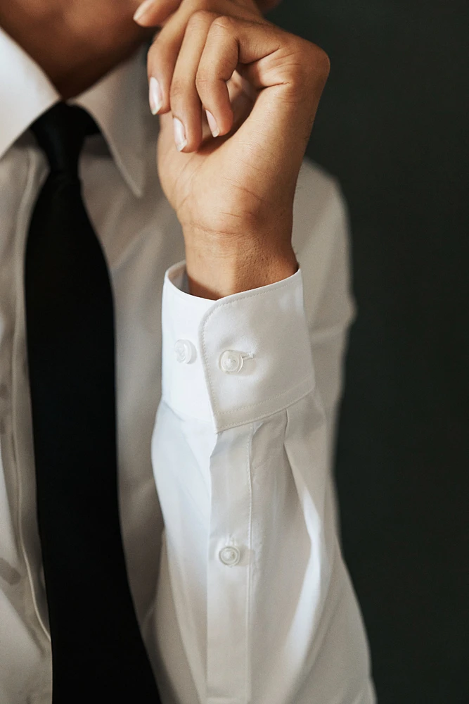 Chemise Coupe près du corps en coton pima