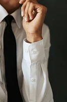 Chemise Coupe près du corps en coton pima