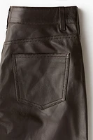 Straight Leather Pants