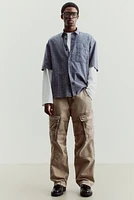 Loose-Fit Cotton Cargo Pants