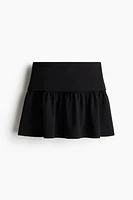 Flared Jersey Skirt
