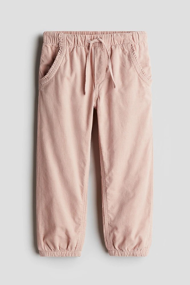 Cotton Corduroy Joggers