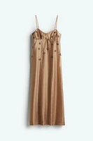 Sheer Embellished Slip Dress
