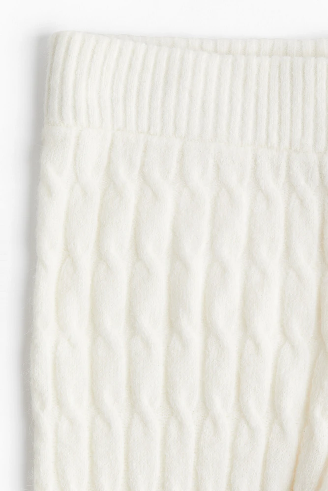 Cable-knit Pants