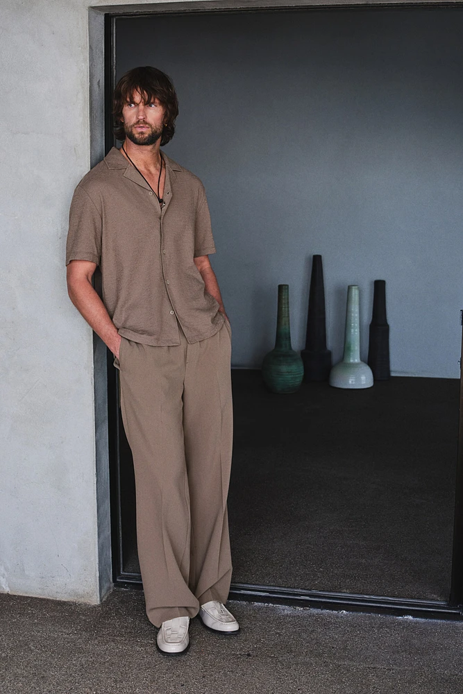 Regular-Fit Jersey Resort Shirt