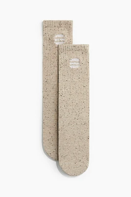 Motif-Detail Socks