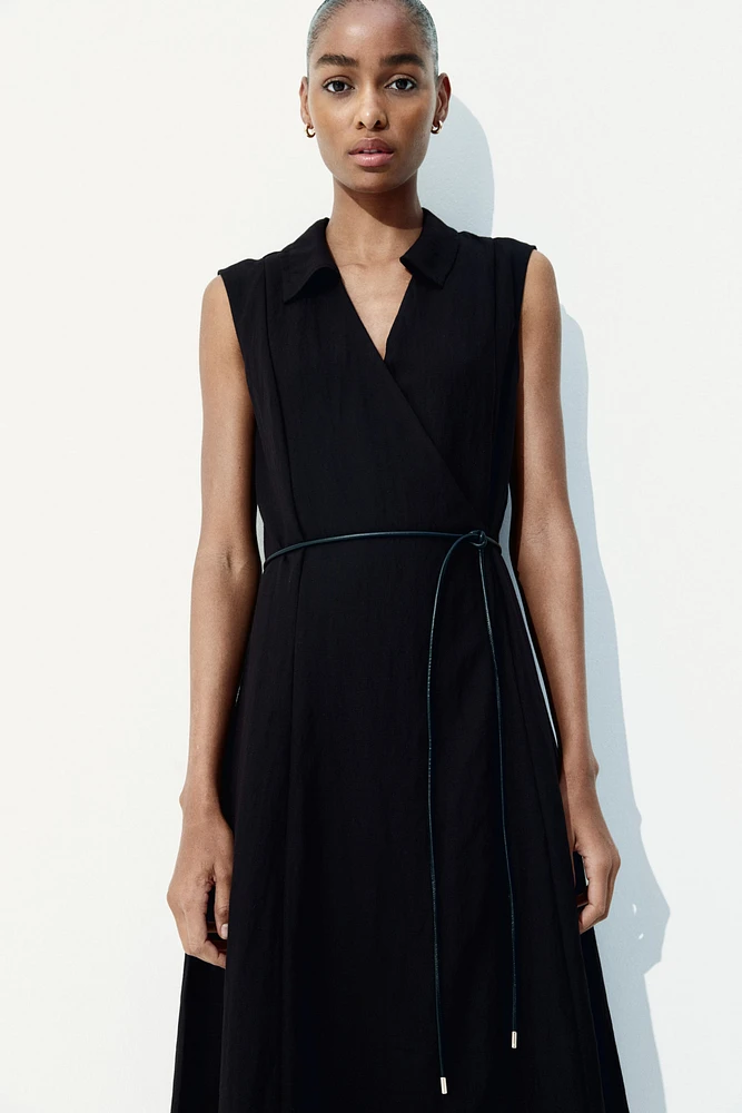 Tie-Belt Wrap Dress