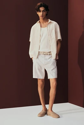 Regular-Fit Lyocell-Blend Chino Shorts