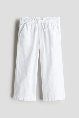 Pantalon en lin mélangé