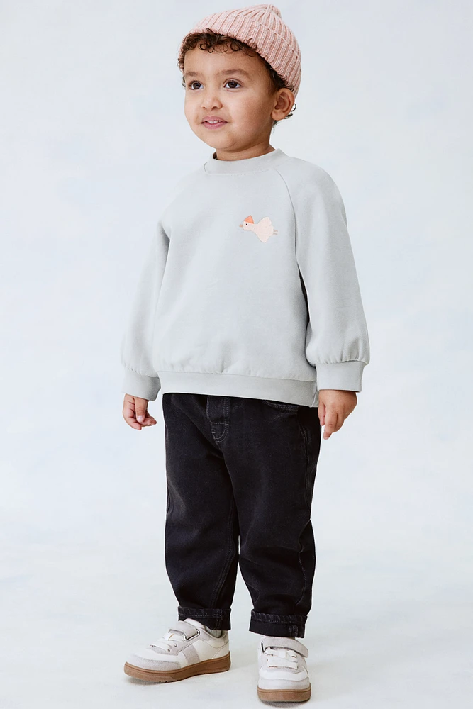 Embroidery-Detail Cotton Sweatshirt