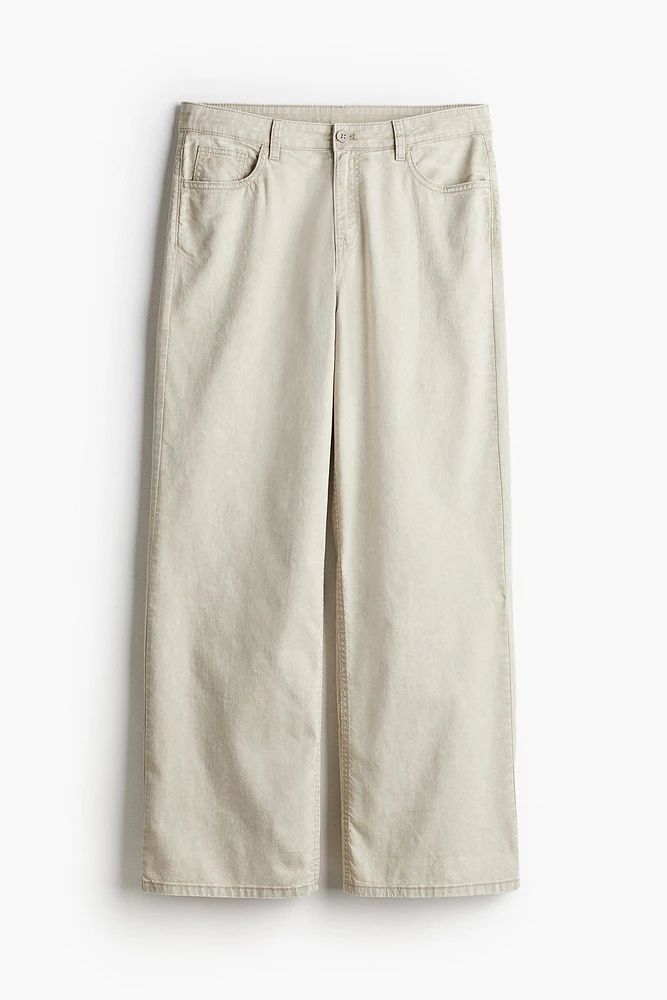 Straight Twill Pants