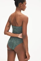 Padded-Cup Bandeau Swimsuit