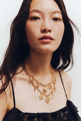 Double-Strand Charm Necklace