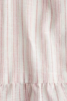 Ruffled Linen-Blend Overshirt