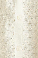 Chandail en tricot pointelle de coton