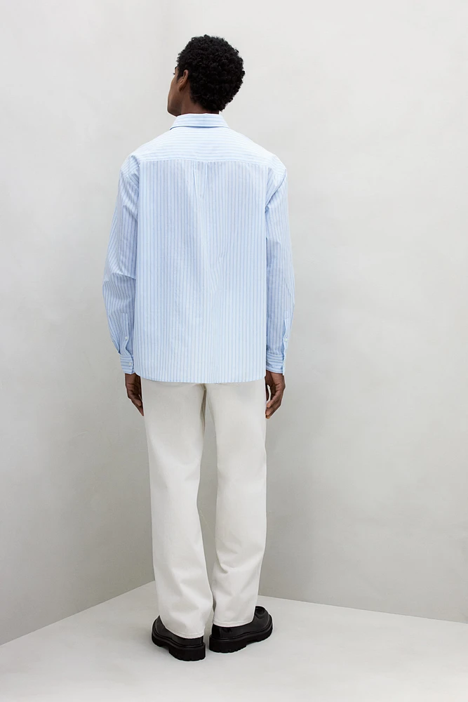 Loose Fit Poplin Shirt