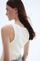 Silk-Blend Ribbed Thong Bodysuit