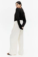 Wide Pants with Belt