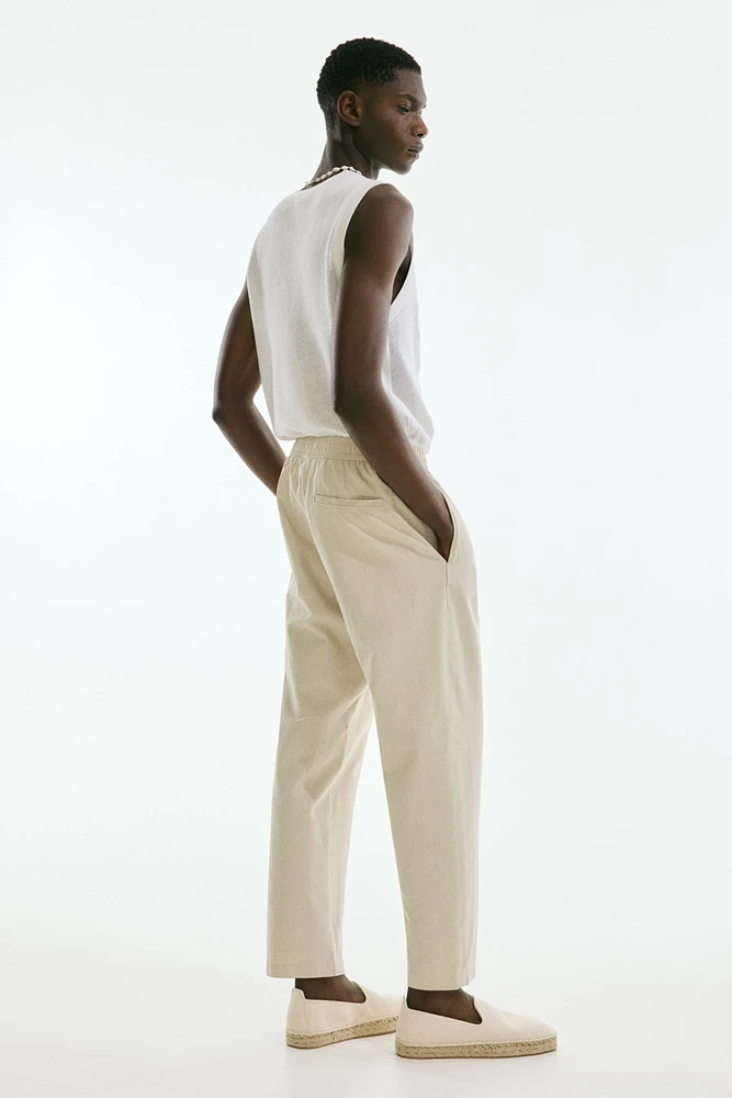 Relaxed-Fit Wool-Blend Twill Pants