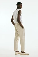 Relaxed-Fit Wool-Blend Twill Pants