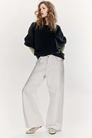 Sweatshirt with Text Motif