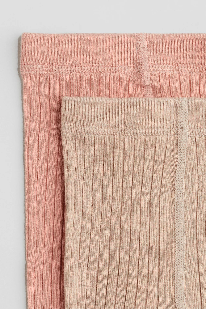 2-pack Ribbed Tights