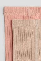 2-pack Ribbed Tights