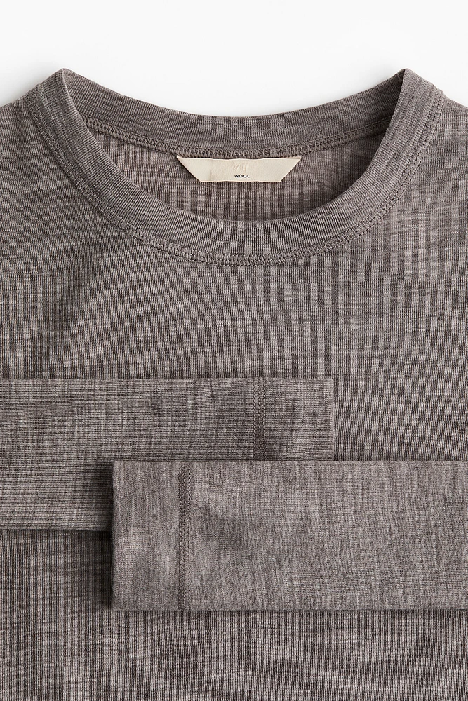 Fine-Knit Wool Top