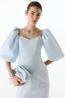 MAMA Balloon-Sleeved Cotton Dress