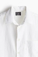 Regular Fit Linen-blend Shirt