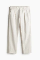 Regular Fit Cropped Cotton Chinos