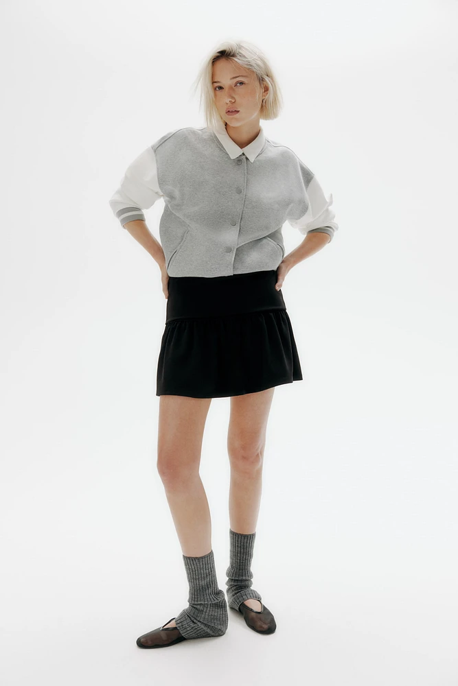 Flared Jersey Skirt