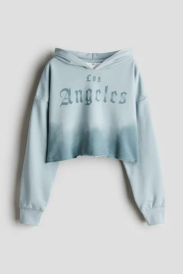 Printed Short Hoodie